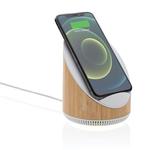 Ovate Bamboo 5W Speaker with 15W Wireless Charger