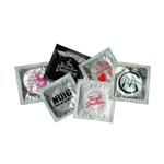 Condom in Printed Foil Wrapper