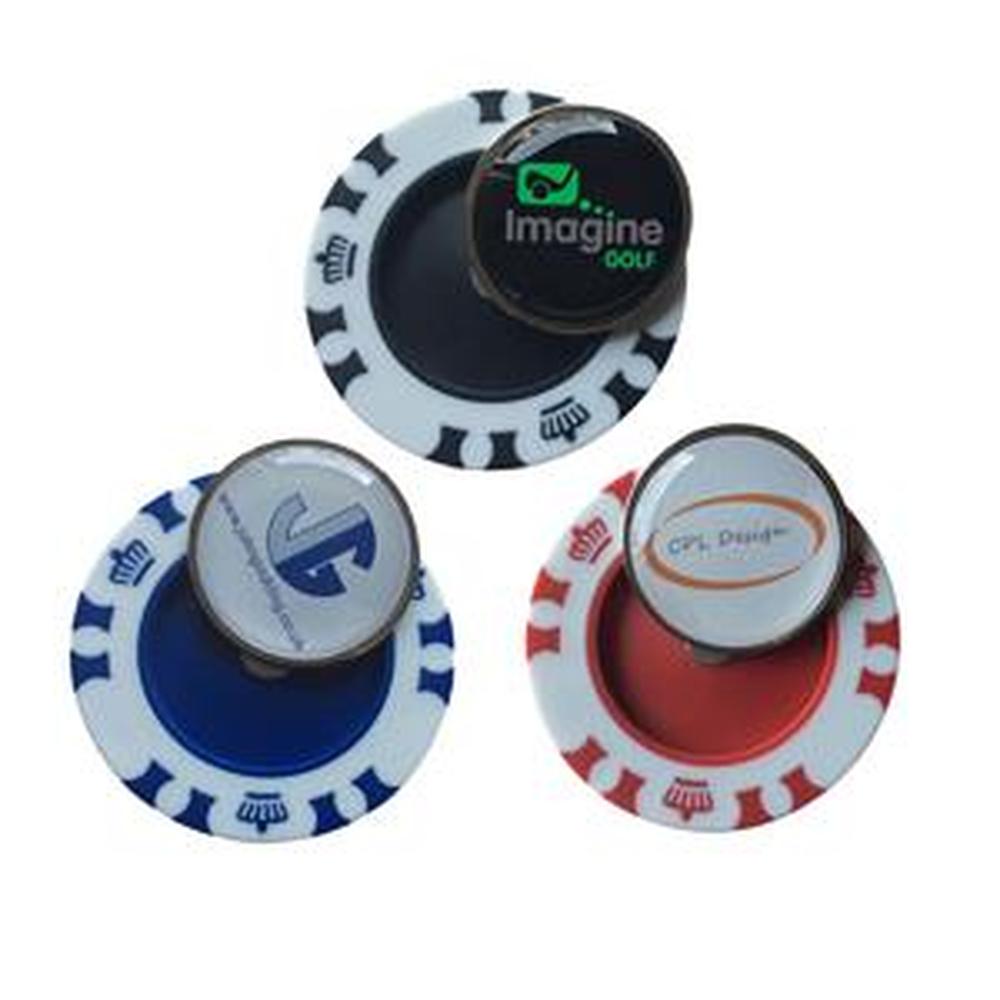 Crown Poker Chip Golf Marker