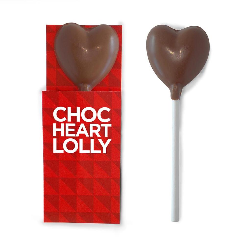 Heart - Chocolate Lollipop