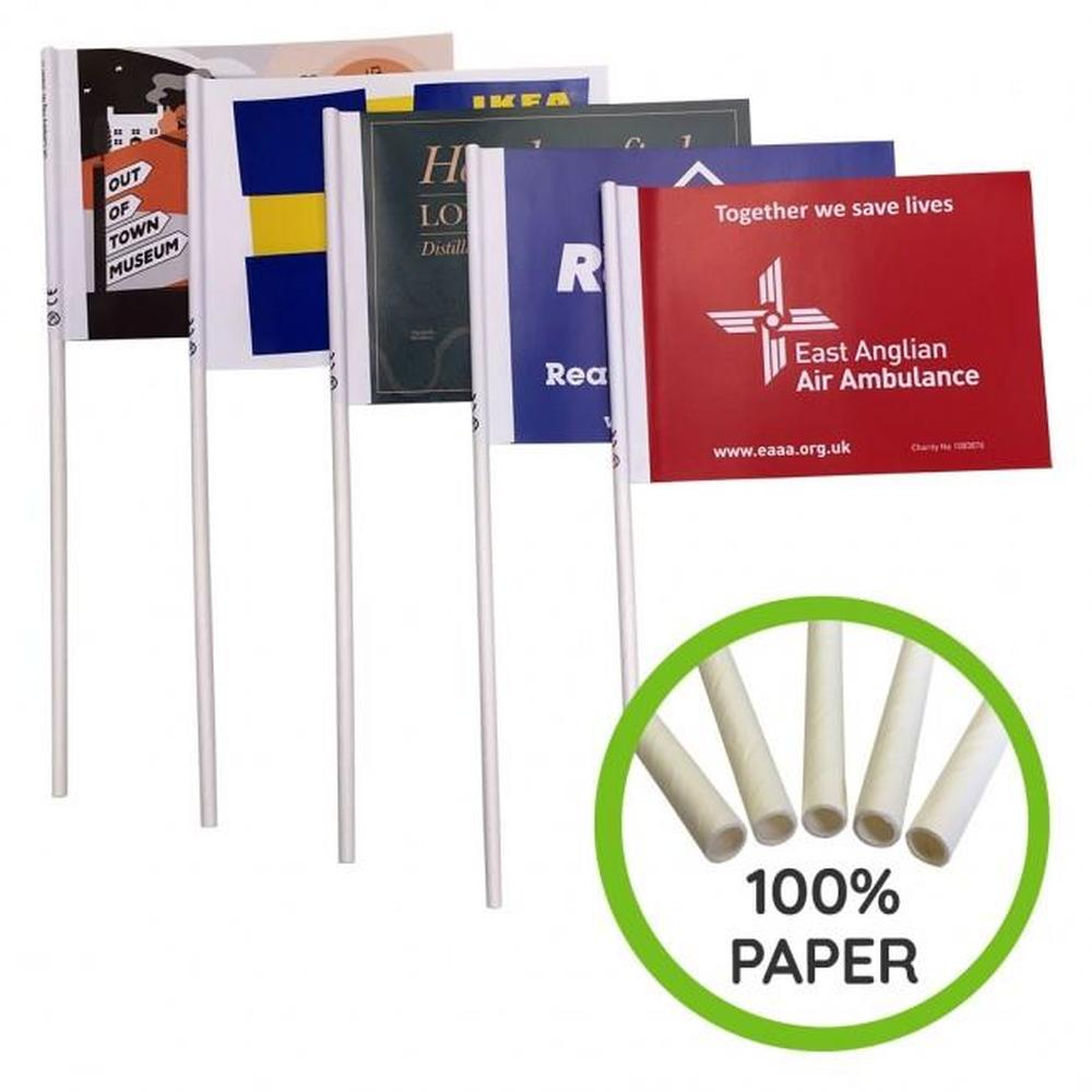 Custom Paper Hand Waving Flags