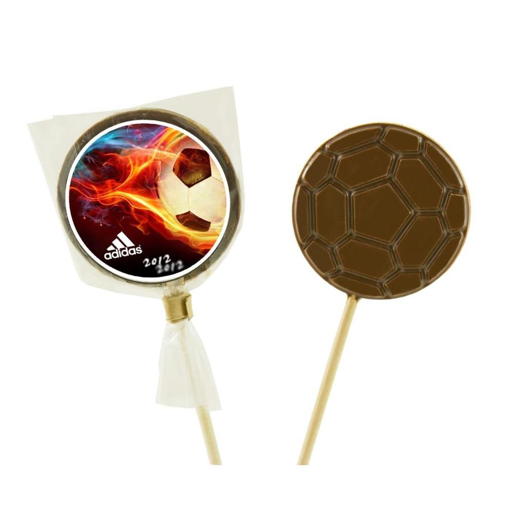 Football Lollipop with Label