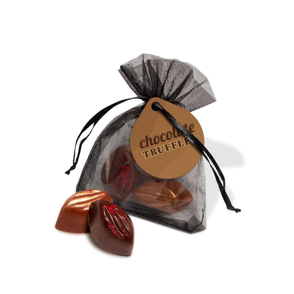 Organza Bag with Cocoa Bean Truffles