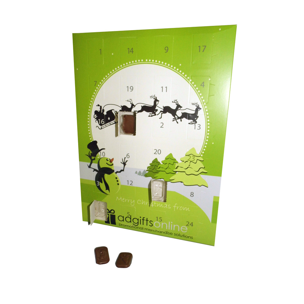 Traditional Milk Chocolate Advent Calendar With Personlised Cover