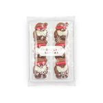 Milk Chocolate Santas in Flow Wrapped Tray