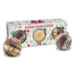 3 Decorated Chocolate Bauble Set