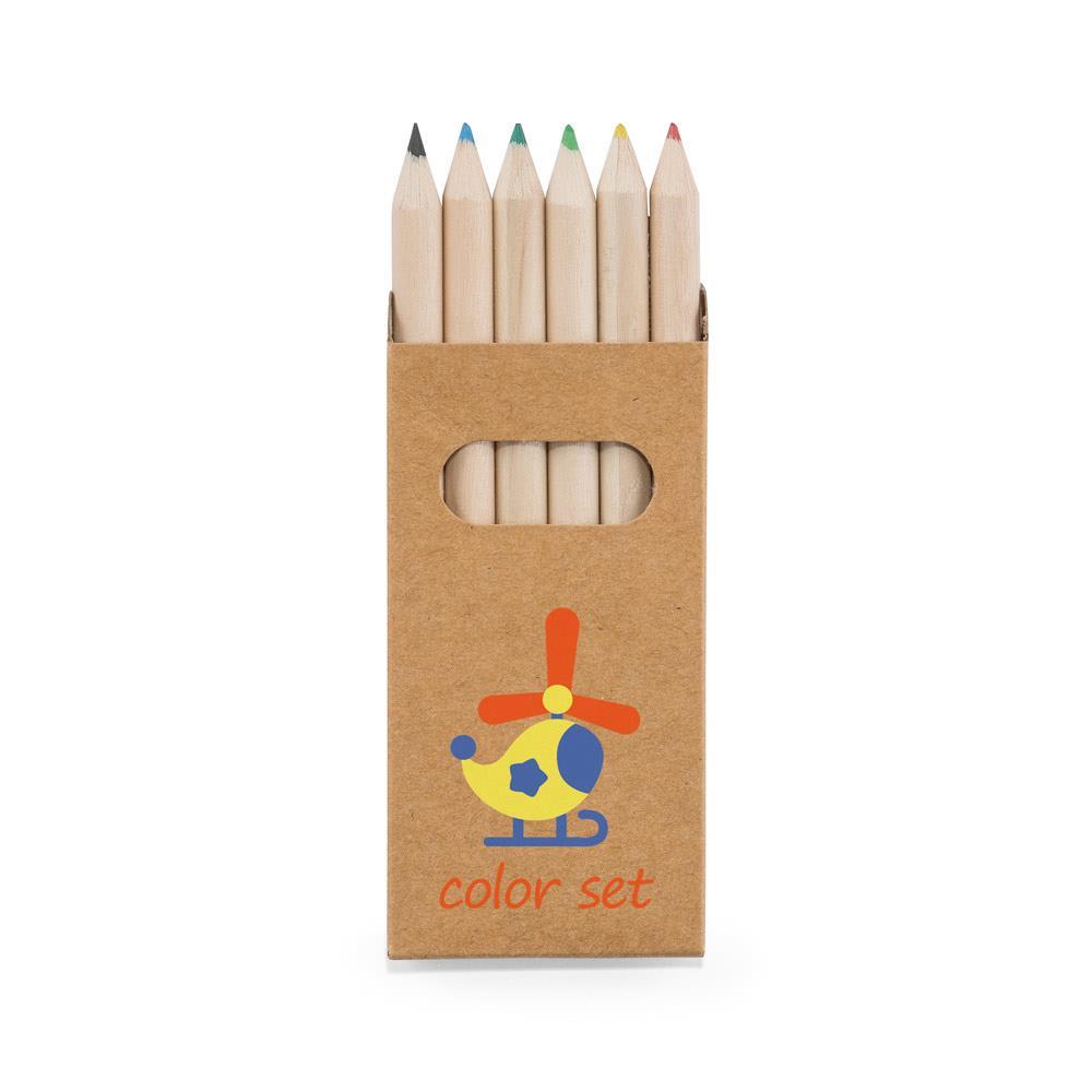 6 Colouring Pencil Box