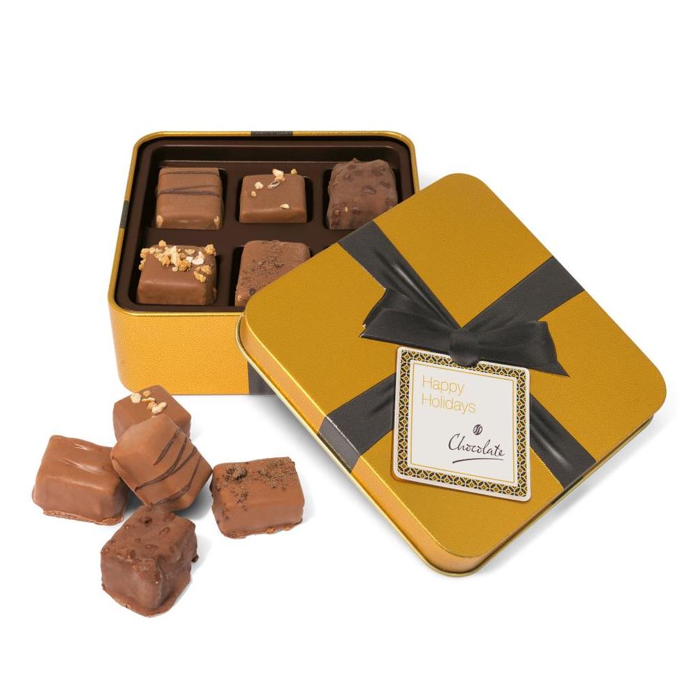 Winter Collection 2018 – Gold Square Chocolates Tin