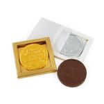 Chocolate Coins 66mm in Card Box