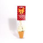 Eco Info Card - Gold Hot Chocolate Spoon with Festive Marshmallows