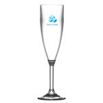 Reusable Plastic Champagne Flute (175ml/6.6oz) Clear