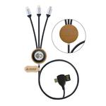 Bamboo and rPET Long Multi Charging Cable