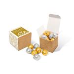 Eco Kraft Cube - Foiled Balls