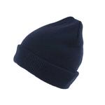 100% Acrylic Knit Beanie with Turn-up and Fleece Lining