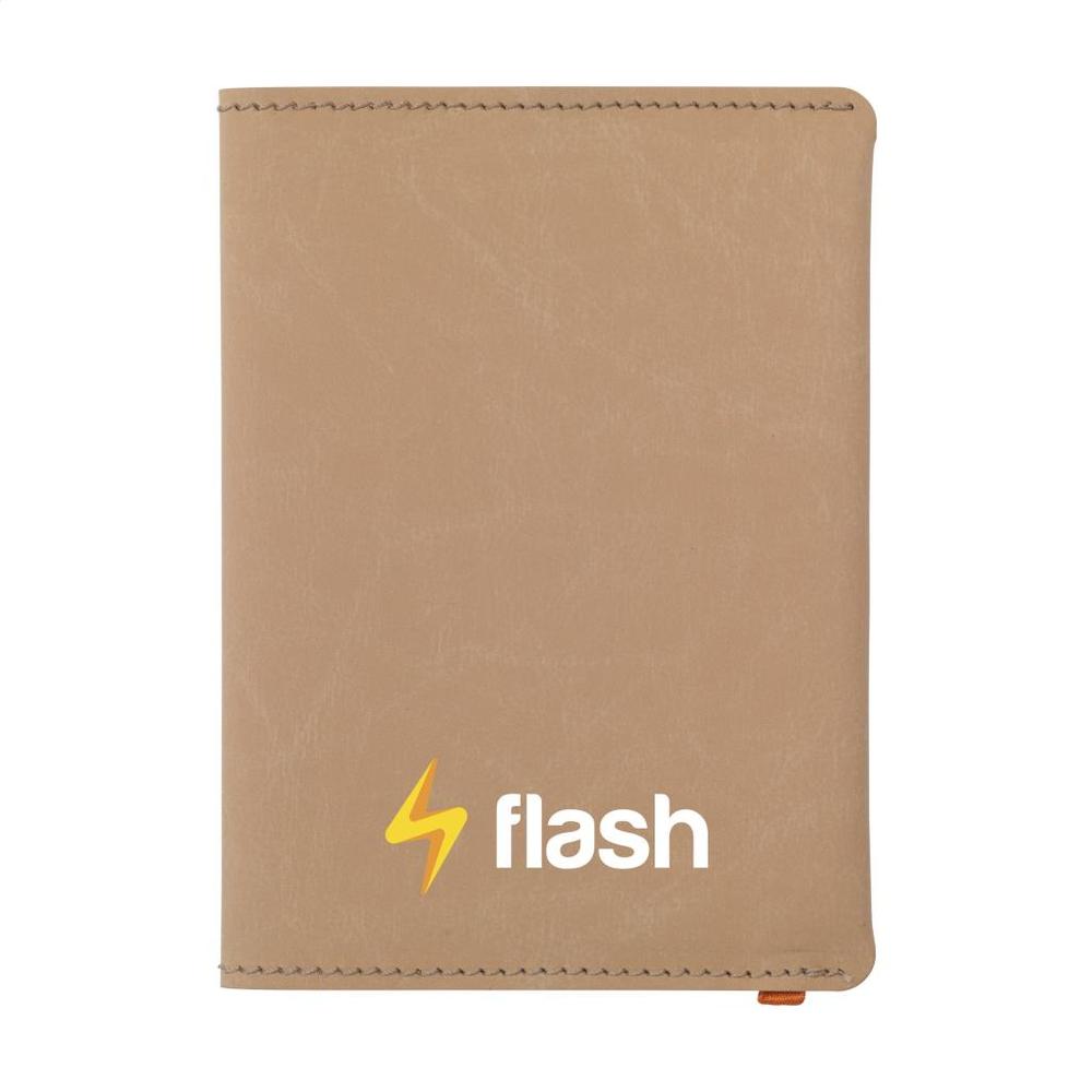 Recycled Leather Passport Holder