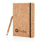 A5 Notebook with Bamboo Pen Including Stylus