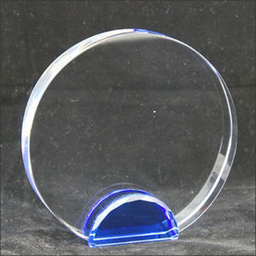 Medium Crystal Circle With Blue Base