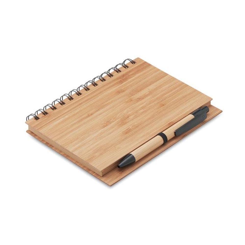 A5 Bamboo Notebook with Bamboo Ballpen