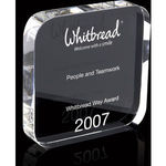 Crystal Square Award with Rounded Corners